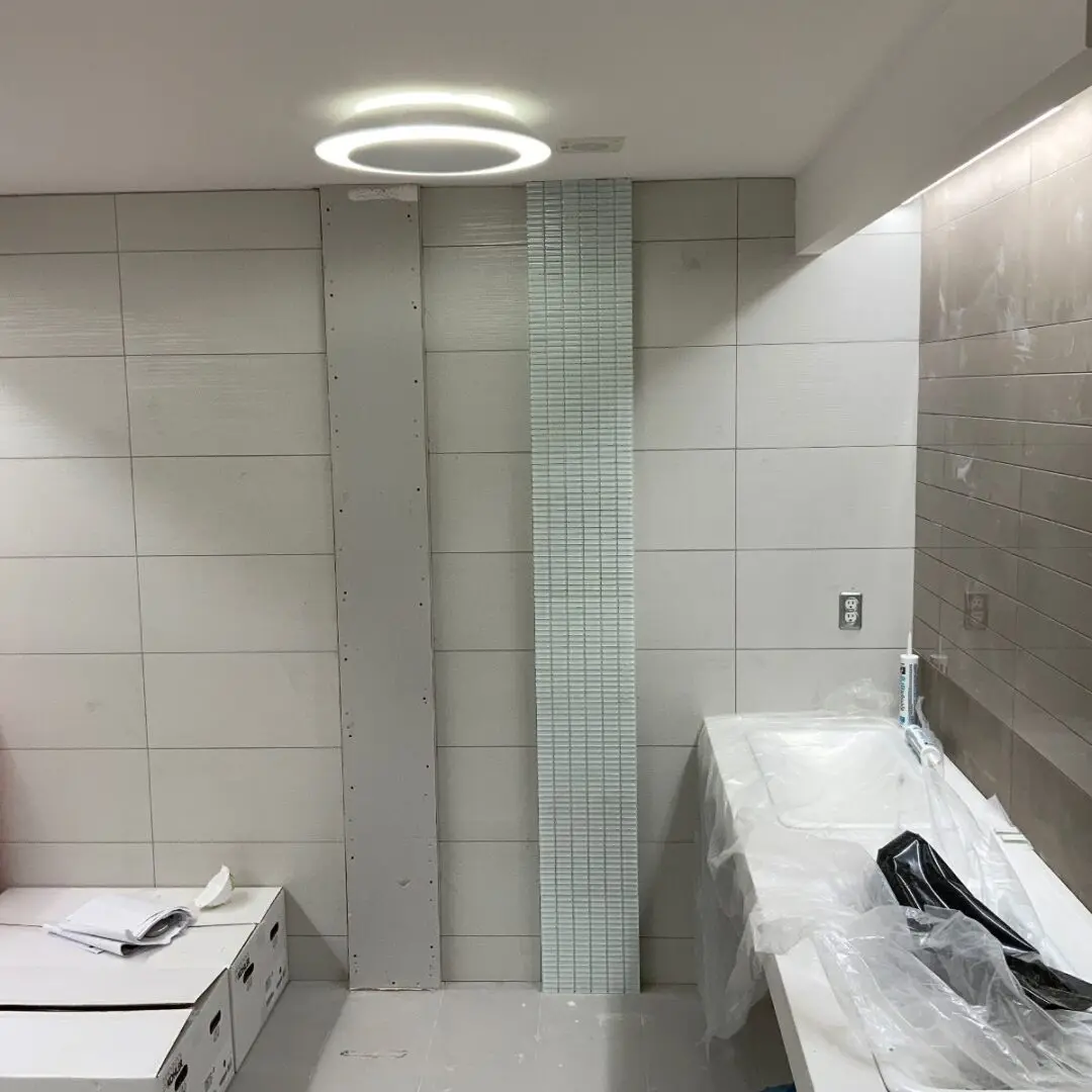 Interiors of modern washroom