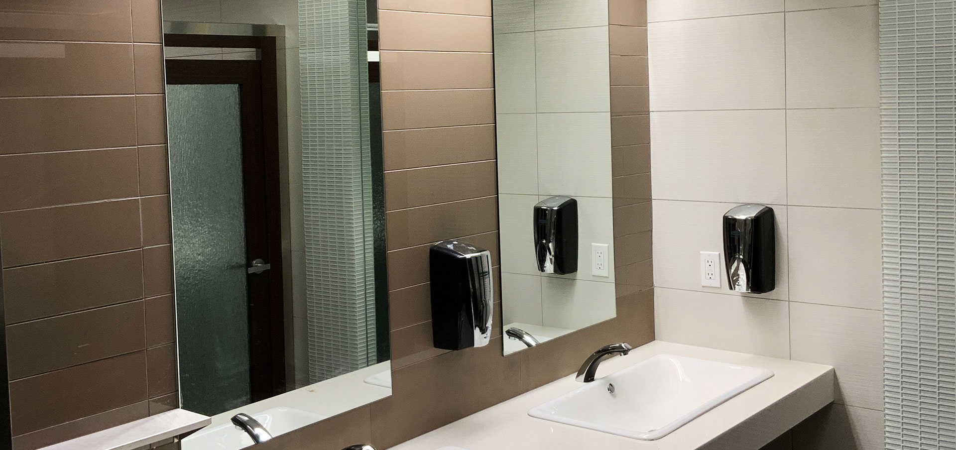 Interiors of modern washroom